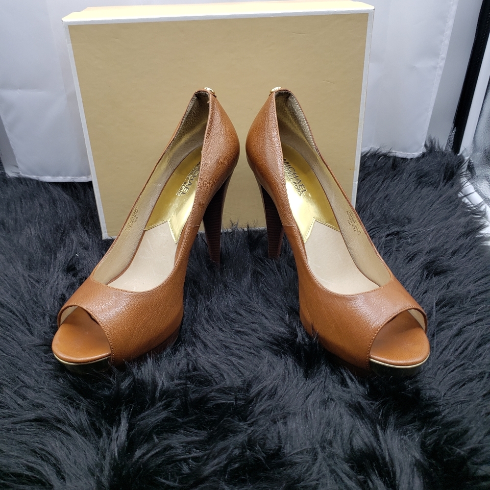 Michael Kors Leather Platform Heels